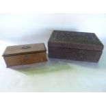 A good quality heavily carved Indian hinged lidded box of rectangular form with extensive and highly