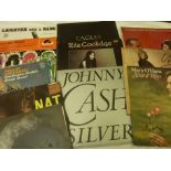 A collection of approximately 200 vinyl albums including all genres of music including 1940s boxed