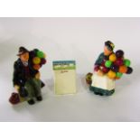 A pair of Royal Doulton figures The Balloon Man HN1954 and The Old Balloon Sellar HN1315, together