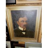 A collection of 19th century and other pictures and prints including a 19th century oil painting