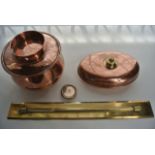 A good quality 19th century brass parallel rule set upon a bevelled plate stamped Elliot Bros, 449