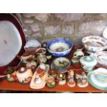 An extensive collection of ceramics including a Royal Doulton rectangular box with printed hunting