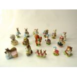 A collection of Beswick Beatrix Potter figures including Chippy Hackee, Amiable Guinea-pig, Tommy