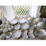 An extensive collection of Minton ancestral pattern dinner and tea wares, pattern number S376,