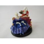 A Royal Doulton figure group of a lady and gentleman in 18th century style costume - Tete A Tete