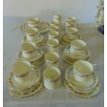 A quantity of Royal Albert Belinda pattern tea and coffee wares, comprising: cake plate, milk jug,