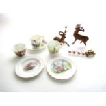 A small collection of Grimwades Beatrix Potter Peter Rabbit, childs teawares including two cups, a