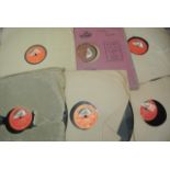 A quantity of miscellaneous 78 rpm records, mainly classical, record folders, etc