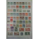 A large stock book containing a collection of mini stamps from France starting from 1878, Peace &