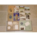 OVER 1500 POSTCARDS, FAMILY PHOTOGRAPHS EPHEMERA, MAPS, TOWN GUIDES AND BOOKS