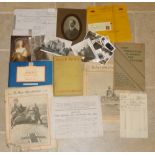 OVER 850 POSTCARDS, EPHEMERA, FAMILY PHOTOGRAPHS, MARKET TOKENS, BOOKS/GUIDES ETC.