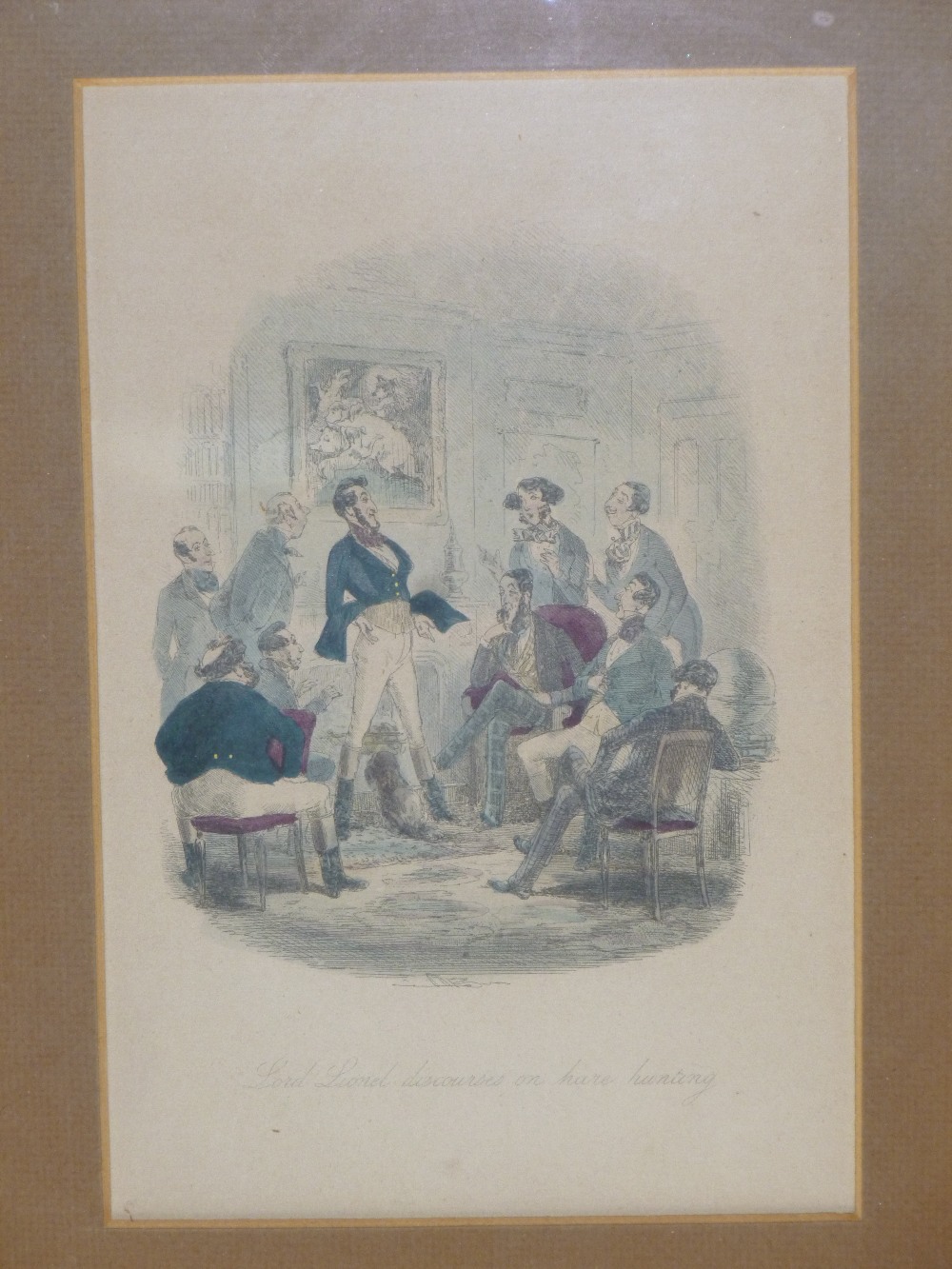 JOHN LEECH (1817-1864), 3 HANDCOLOURED SPORTING PRINTS 'THE FOREIGN PRINCE DISTINGUISHES - Bild 6 aus 7