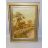 ENGLISH SCHOOL, RIVER SCENE WITH BUILDNGS BEYOND AND ITS COMPANION, INDISTINCTLY SIGNED, DATED 1932,