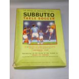 SUBBUTEO TABLE SOCCER 'CONTINENTAL' CLUB EDITION WITH 11 TEAMS AND PART TEAMS OF PLAYERS AND MATCH