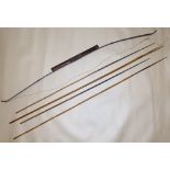 LATE C19th/EARLY C20th RARE SOUTHERN PAPUA NEW GUINEA BAMBOO HUNTING BOW (L: 119 cm APPROX.)