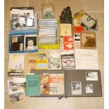 600 POSTCARDS, VINTAGE MAPS, FAMILY PHOTOS/ALBUMS, VARIOUS EPHEMERA, BUDDHA ORNAMENT, COINS AND TIN