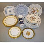 GOOD QUANTITY OF PORCELAIN AND CHINA INCLUDING ROYAL WORCESTER 'DANA' 2167 J (5 x SIDE PLATES),