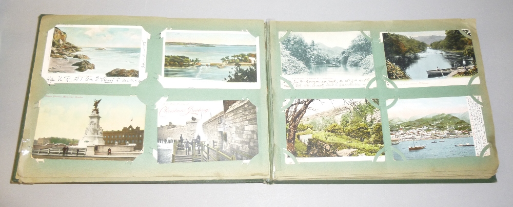 VICTORIAN/EDWARDIAN POSTCARD ALBUM CONTAINING AT LEAST 200 POSTCARDS - Bild 6 aus 27