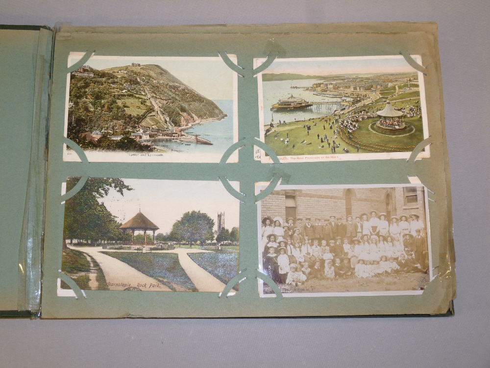 VICTORIAN/EDWARDIAN POSTCARD ALBUM CONTAINING AT LEAST 200 POSTCARDS - Bild 2 aus 27