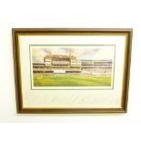 TERRY HARRISON,'THE OVAL', SIGNED, PRINT, EARLY 1990's