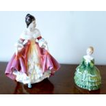 TWO ROYAL DOULTON BONE CHINA FIGURES 'SOUTHERN BELLE' HN2229 (H: 19.5 cm) AND 'BELLE' HN2340 (H: