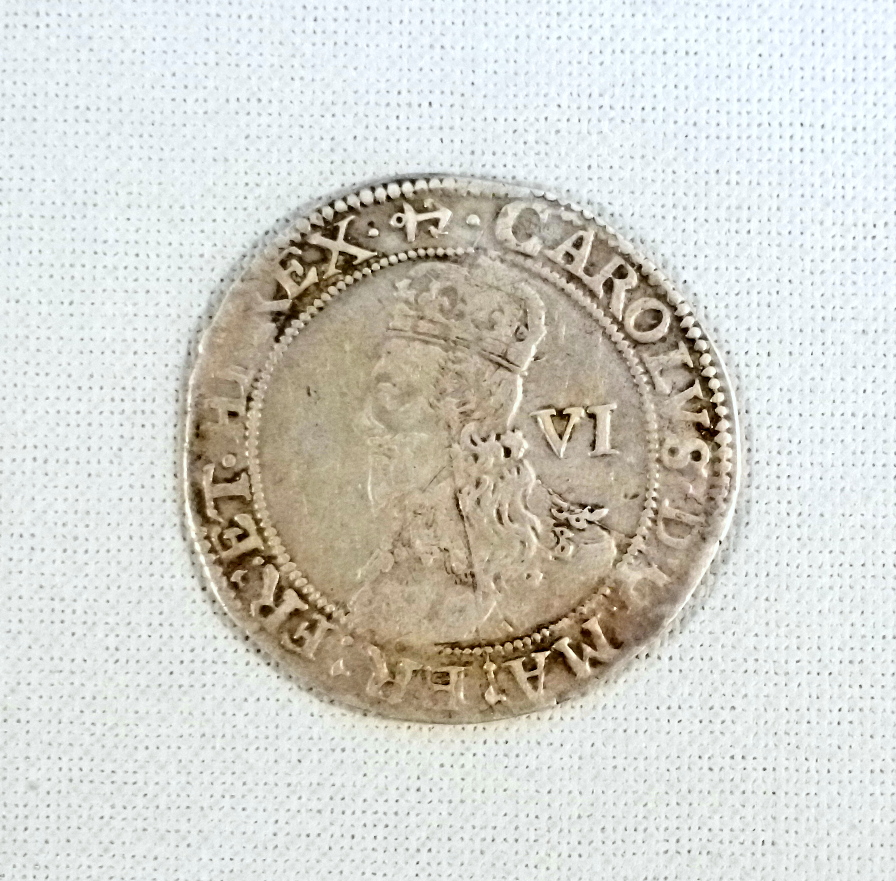 EDWARD III? PENNY, CHARLES I SHILLING x 2 AND ANOTHER COIN [4] - Bild 4 aus 9