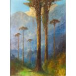 Willem Imandt (1882-1967), 'Banyan trees', signed lower left, canvas, 80 x 60 cm.