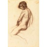 Rudolf Bonnet (1895-1978), 'Female nude', unsigned, charcoal on paper, 45 x 30 cm. Provenance: