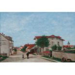 Vivin, Louis (Hadol 1861 - Paris 1936) In a small Town Oil/canvas, 30,5 x 43 cm, lo. ri. sign. L.