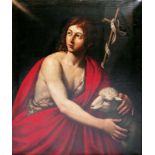 Italienischer Meister tätig 2. Hälfte 17. Jh. Johannes der Täufer Öl/Lw., 106 x 89,5 cm, etw.