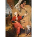 Constance tätig Mitte des 19. Jhs. Orientalische Serenade Öl/Lw., 50,5 x 38 cm, r. u. sign.