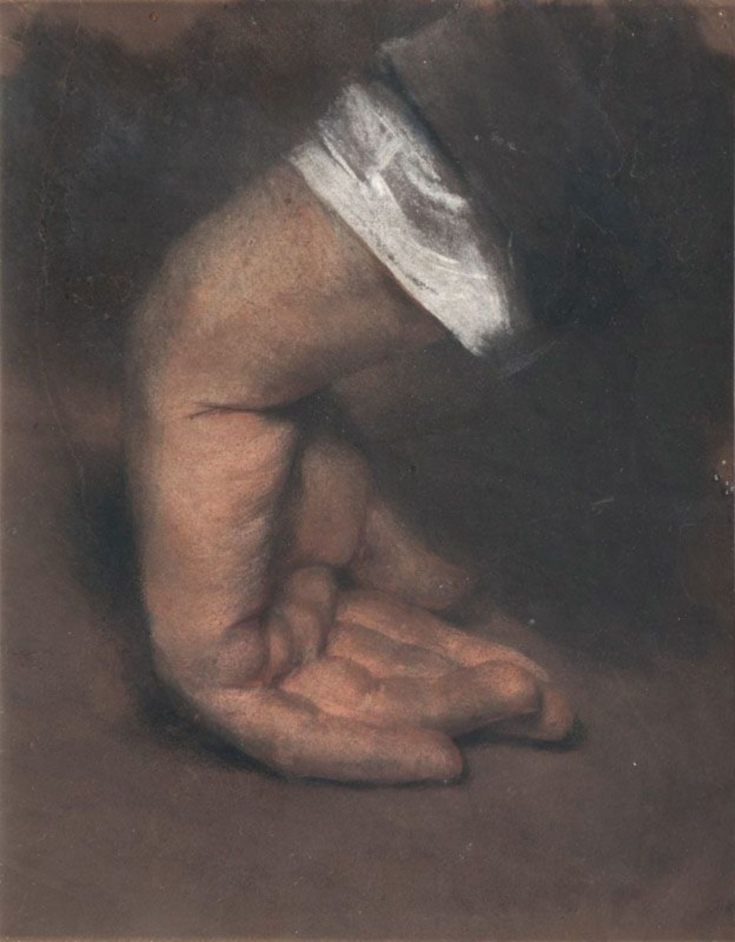 Adolph von Menzel (Breslau 1815 - Berlin 1905) Aufgestützte Hand Um 1848, Pastell, 23 x 18,5 cm,