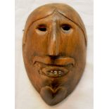 MEXICAN MASKMAKER [20th century] - Mexican Mask [Traditional - 0093]. Cuanegro Mask, State of Hid...