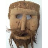 MEXICAN MASKMAKER [20th century] - Mexican Mask [Traditional - 0166]. A Tastoan (Fariseo) mask, J...