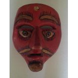 MEXICAN MASKMAKER [20th century] - Mexican Mask [Traditional - 0175]. A Santiaguero mask from the...