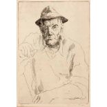 François Krige (South African 1913-1994) PORTRAIT OF A MAN etching, signed and numbered 4/25 sheet