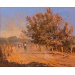 A. H. Barrett (South African 20th Century -) DIRT ROAD signed and dated 47 pastel on paper 38 by
