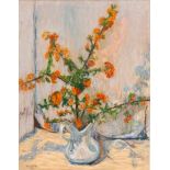 Florence Louise Josephine Zerffi ( 1882-1962) STILL LIFE WITH ORANGE BLOSSOMS signed pastel on paper