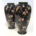A PAIR OF ARTHUR J WILKINSON 'CHINOISERIE' VASES, EARLY 20TH CENTURY each tapering ovoid body