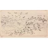 François Krige (South African 1913-1994) SEAGULLS etching, signed and numbered 8/25 sheet size: 16