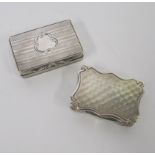 A VICTORIAN SILVER VINAIGRETTE, EDWARD SMITH, BIRMINGHAM, 1845 the shaped rectangular body with a