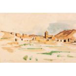 François Krige (South African 1913-1994) MONTAGUE signed pencil and watercolour on paper 22 by 34cm