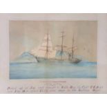 T* Williams (19/20th Century) ( -) THE ABANDOND SHIP "CHARLOTTE GLADSTONE" signed and dated 1880