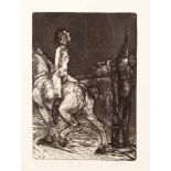 Diane Victor (South African 1964-) PONY BOY etching and lithograph, signed, numbered 14/20 and