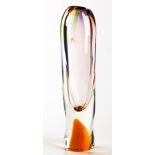 A NOVY BOR BOROCRYSTAL ART GLASS VASE, CIRCA 1950 30cm high