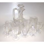 A PART SUITE OF STUART CRYSTAL 'IMPERIAL' PATTERN GLASSES, 1979-1982 comprising: 7 red wine, 8 white