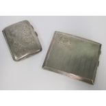 A GEORGE V SILVER CIGARETTE CASE, WILLIAM WALTER CASHMORE, BIRMINGHAM, 1925 the rectangular body