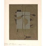 Cecily Sash (South African 1925-) UNTITLED etching and screenprint, signed, dated 71 and