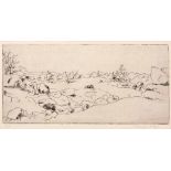 François Krige (South African 1913-1994) LANDSCAPE etching, signed and numbered 3/25 sheet size: