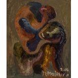 Michael Maimane (South African 1961-) ABSTRACT ENTANGLED FIGURES signed and dated 2016 oil on canvas
